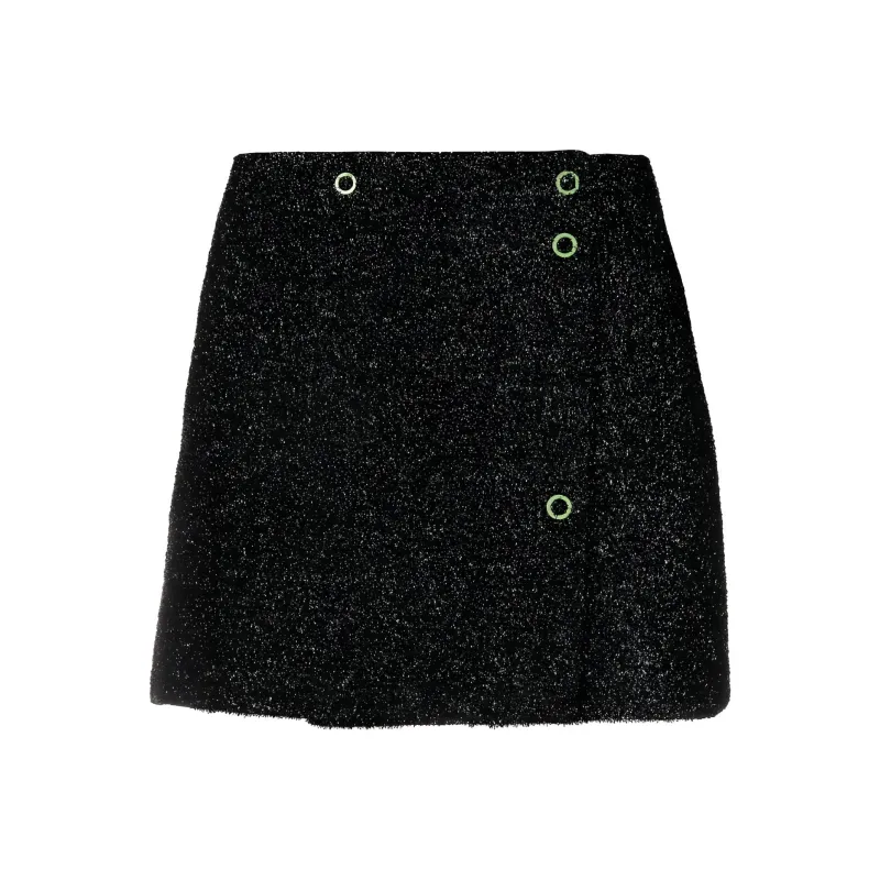 GANNI Casual Short Skirts Women's Black-0