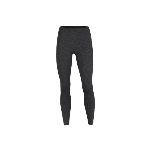 Lululemon Wunder Under Sports Pants Women's Black Gray Color