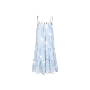 TASTILY Slip Dresses Women's Blue
