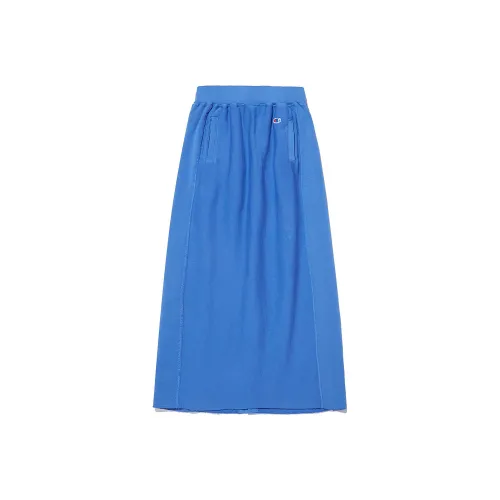 Champion Reverse Weave Casual Long Skirt Women's Blue