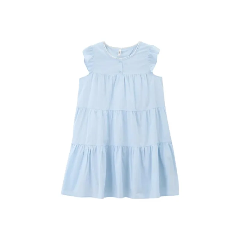 Three Blessings Sleeveless Dress Women's Pink Blue-0