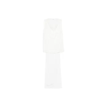 PAROSH Sleeveless Dress Women's White