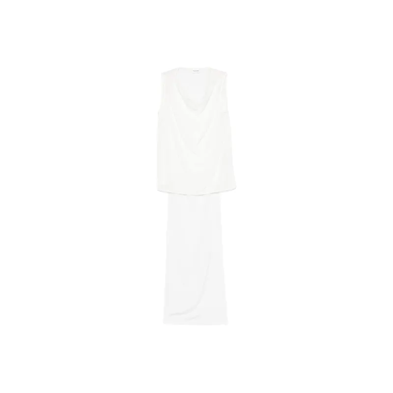 PAROSH Sleeveless Dress Women's White-0