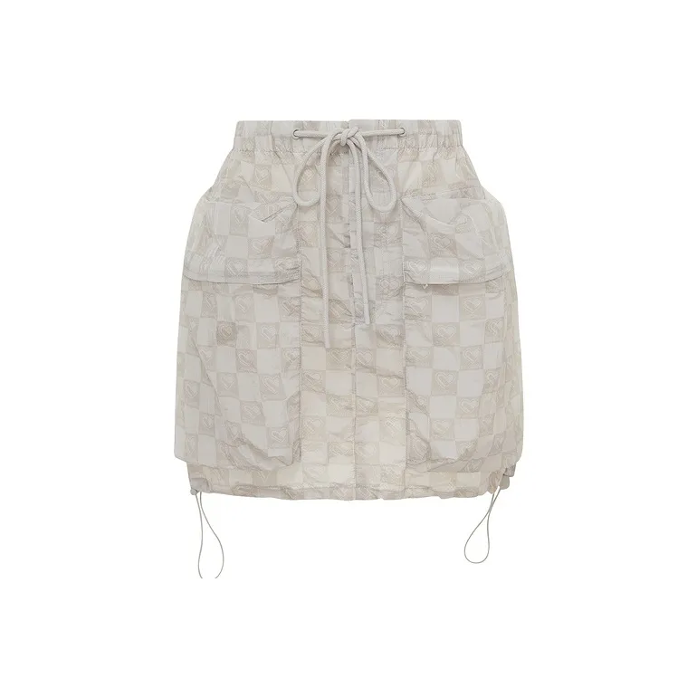 D'zzit Casual Short Skirts Women's Light Yellow-0