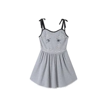 ANDREA MARTIN Slip Dress Women's Gray