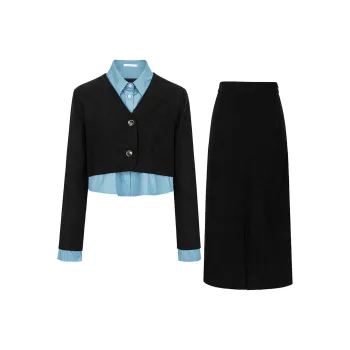 UPNANAWANG Two Piece Skirt Sets Women's