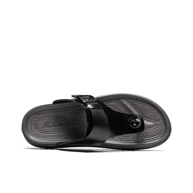 Mulinsen Stitching Abrasion Resistant Flip Flops Men's-4