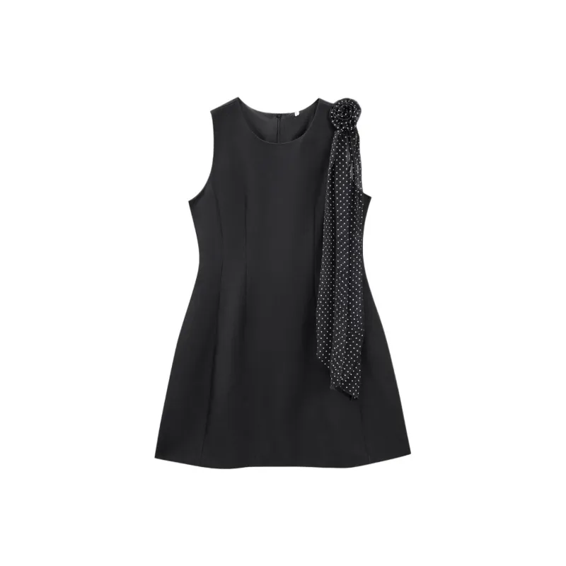 Love To Serve Sleeveless Dress Women's Black-0