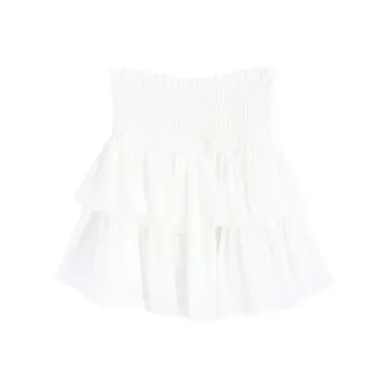 SNZX Casual Short Skirts Women's White