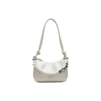 TOUTSEUL YOLO PU Shoulder Bag Women's Ecru/Silver/Black/Pink