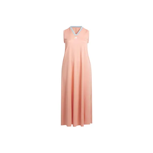 Adidas Free Shipping With AdiClub Tiro Cut 3 Stripes Soft Mesh Long Dress Plus Size
