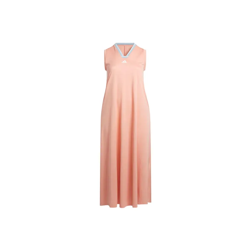 Adidas Free Shipping With AdiClub Tiro Cut 3 Stripes Soft Mesh Long Dress Plus Size-0