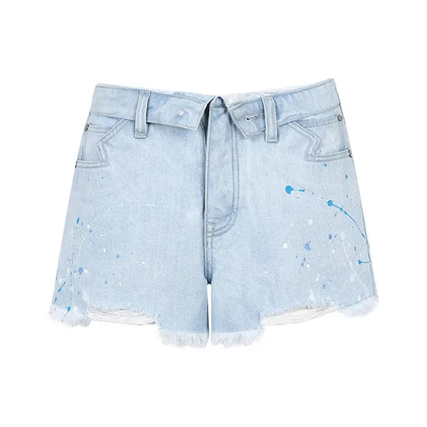 FRAIL STATE Denim Shorts Women's Light Blue-0