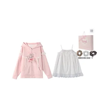 SNBL Casual Suits Women's Pink Coat+White Camisole