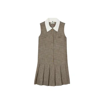 Sandro Houndstooth pattern Mini Dress