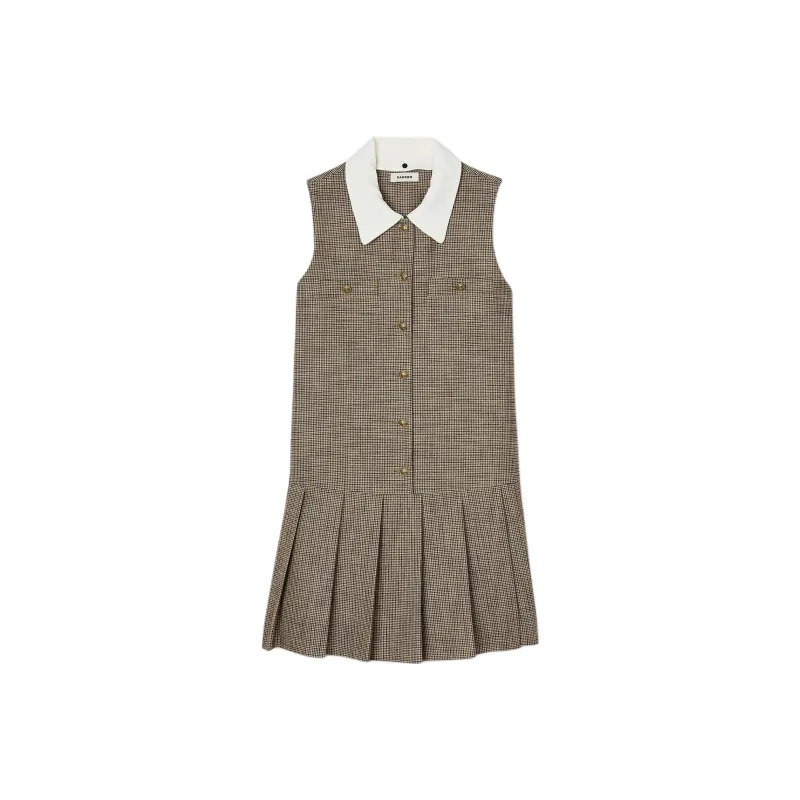 Sandro Houndstooth pattern Mini Dress-0