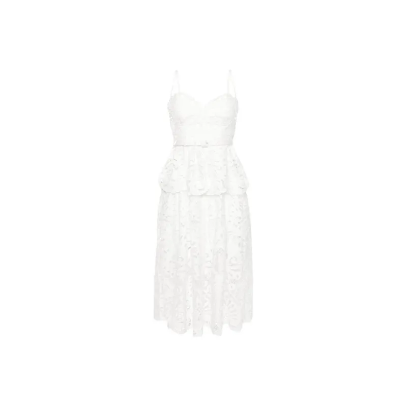 Self portrait Guipure lace Flared Dress-0