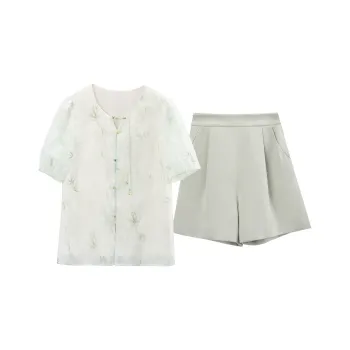 A Paradise For Awakening Casual Suit Women's Green