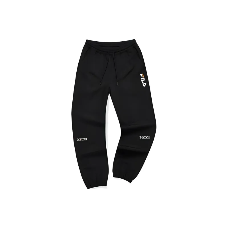 FILA FUSION BASEBALL Series Sports Pants Women's Pitch Black-0