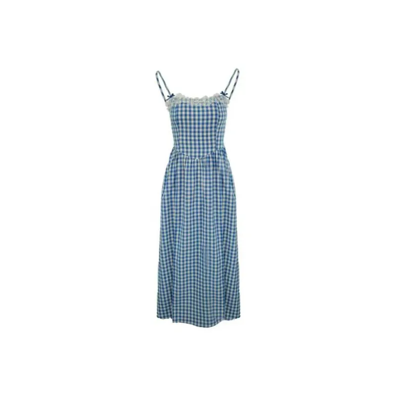 PUREIDOL Slip Dress Women's Blue-0