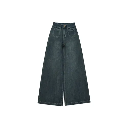MADALLO Jeans Women's Vintage Blue