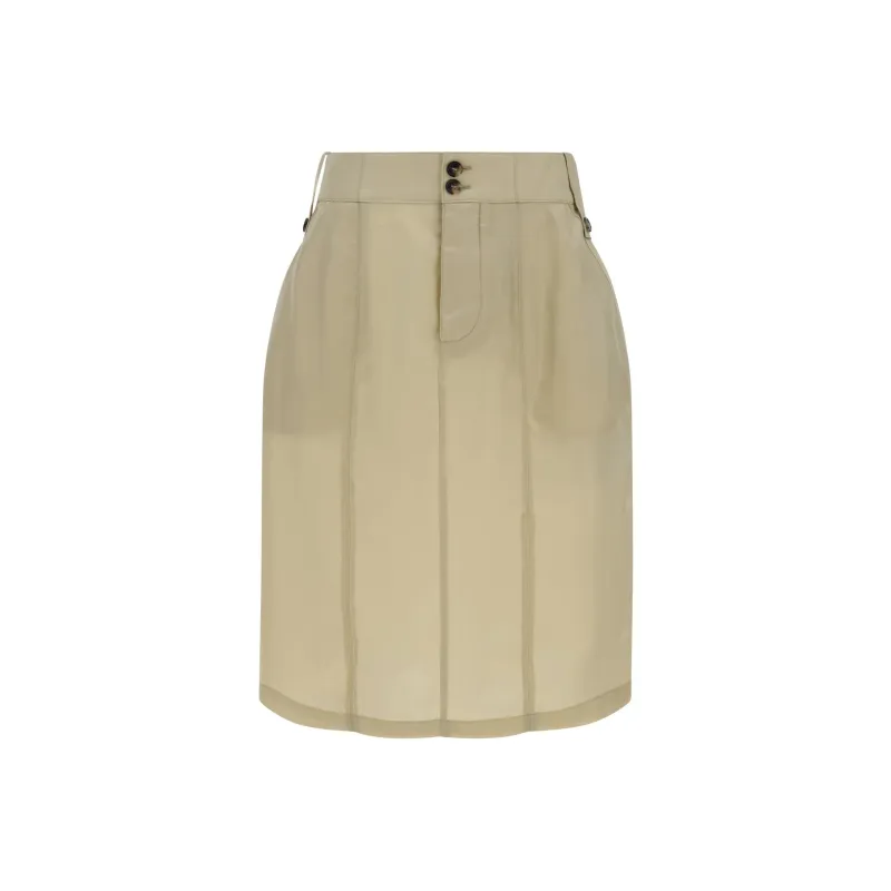 SAINT LAURENT Button Detailed Pencil Skirt-0