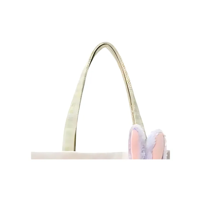 Disney Fabric, Polyurethane Tote Bag, Shopping Bag, Handbag, Shoulder Bag Unisex Beige & Pink & Purple-4
