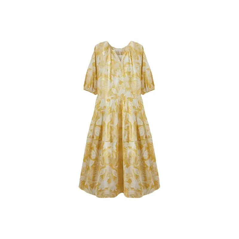 【dme】 Summer Short Sleeved Dress Women's-0