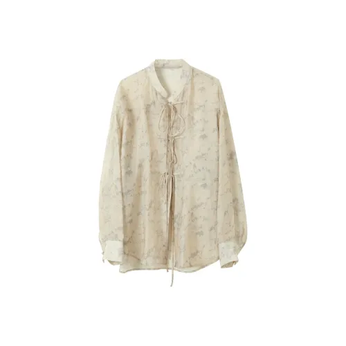 3COLOUR Shirt Women's Heather Gray Floral