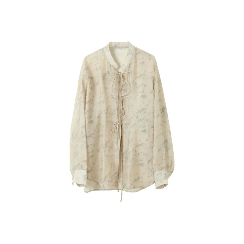 3COLOUR Shirt Women's Heather Gray Floral-0