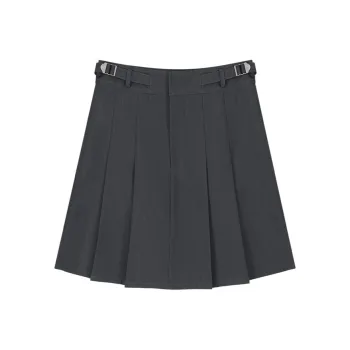 VEGA CHANG SS24 Casual Short Skirts Women's Prague Gray