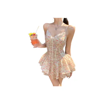 GLEE DIARY Slip Dress Women's Multicolor