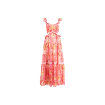 LOVESHACKFANCY Ruffled Tiered Long Dress