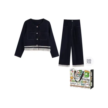 Dippanis Casual Suit Women's Denim