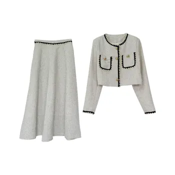 Icicofficial Skirt Set Women's Gray