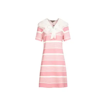 MeetMetro Short Sleeved Dresses Women's Pink