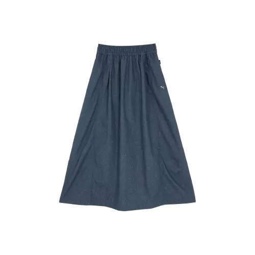 PUMA NAVY PACK Casual Long Skirts Women's Marine Blue