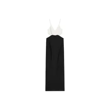 ZARA Sleeveless Dress Women's Black/White