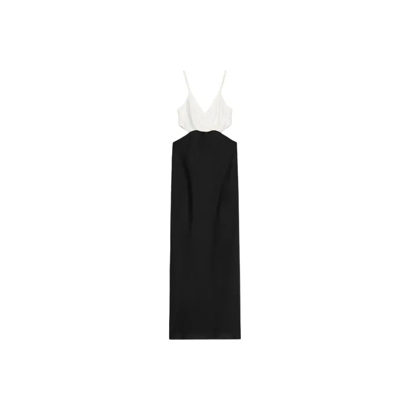 ZARA Sleeveless Dress Women's Black/White-0