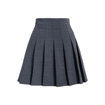 SOON FLOWER Casual Short Skirts Women's Gray