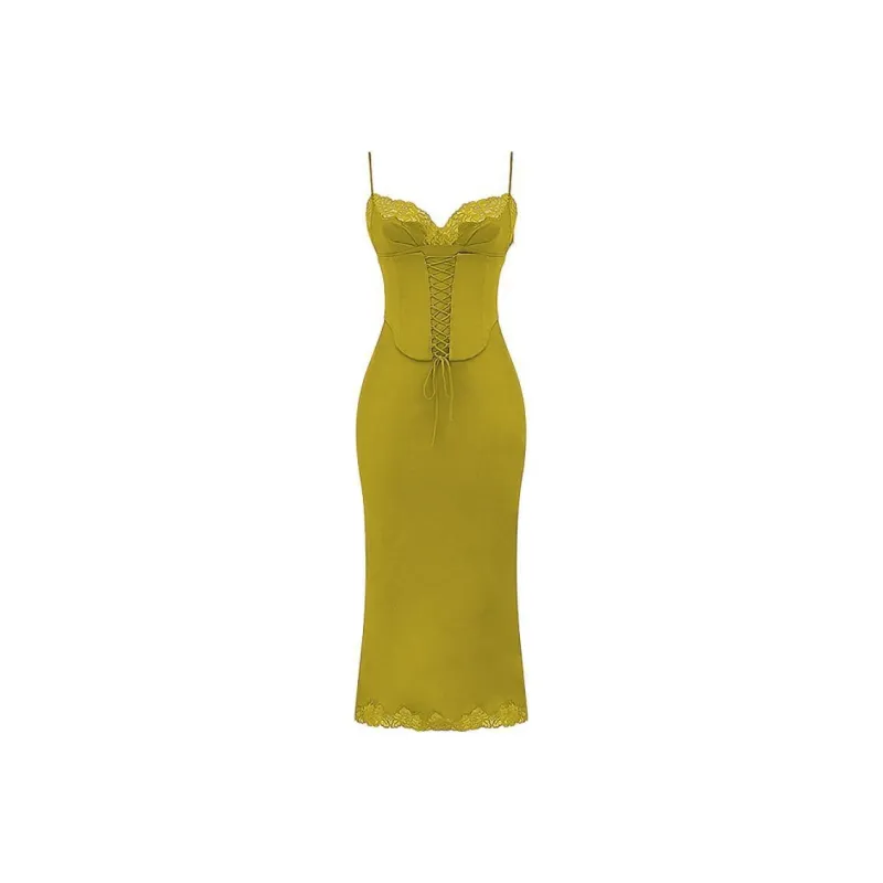 HOUSE OF CB Slip Dresses Women's Goldfinch Green-0