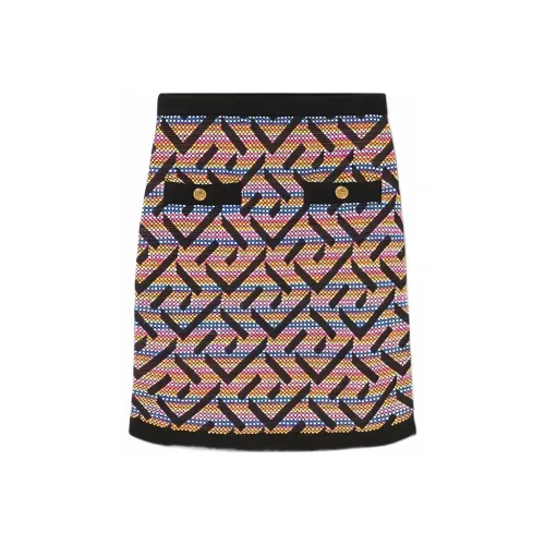 VERSACE FW22 Casual Short Skirts Women's Multicolor