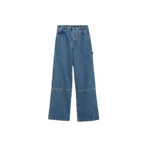 WEEKEND MaxMara Cisa Collection 5-Pocket Worker Denim Jeans Jeans Women's Navy