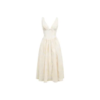 HOUSE OF CB Emmelina Slip Dresses Women's SNOWDROP/Snowflake White