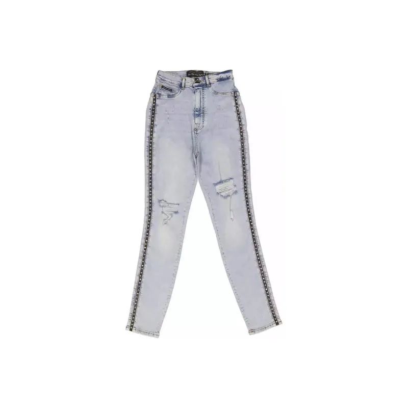 PHILIPP PLEIN Crystal embellished Jeggings-0