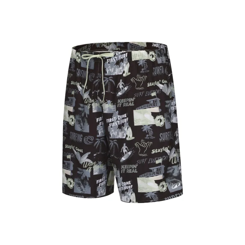 DECATHLON OLAIAN Beach Shorts Men's Black-2