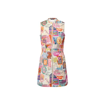 LOUIS VUITTON SS25 Sleeveless Dress Women's Multicolor