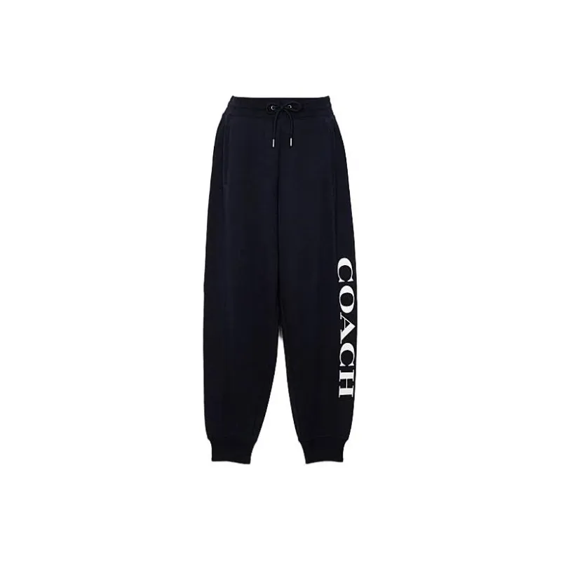 COACH Sports Pants Women's Black-0
