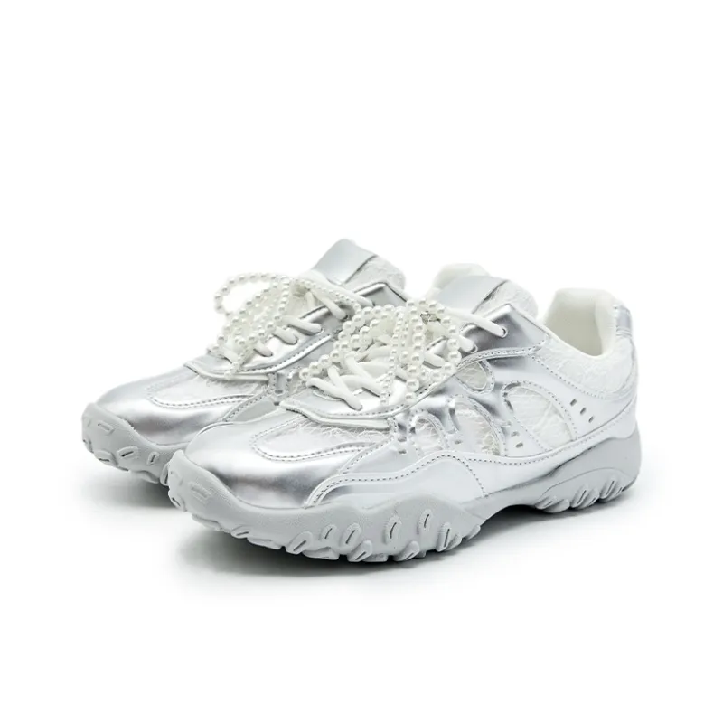 WESTLINK Casual Shoes Women's Low Top Silver-9