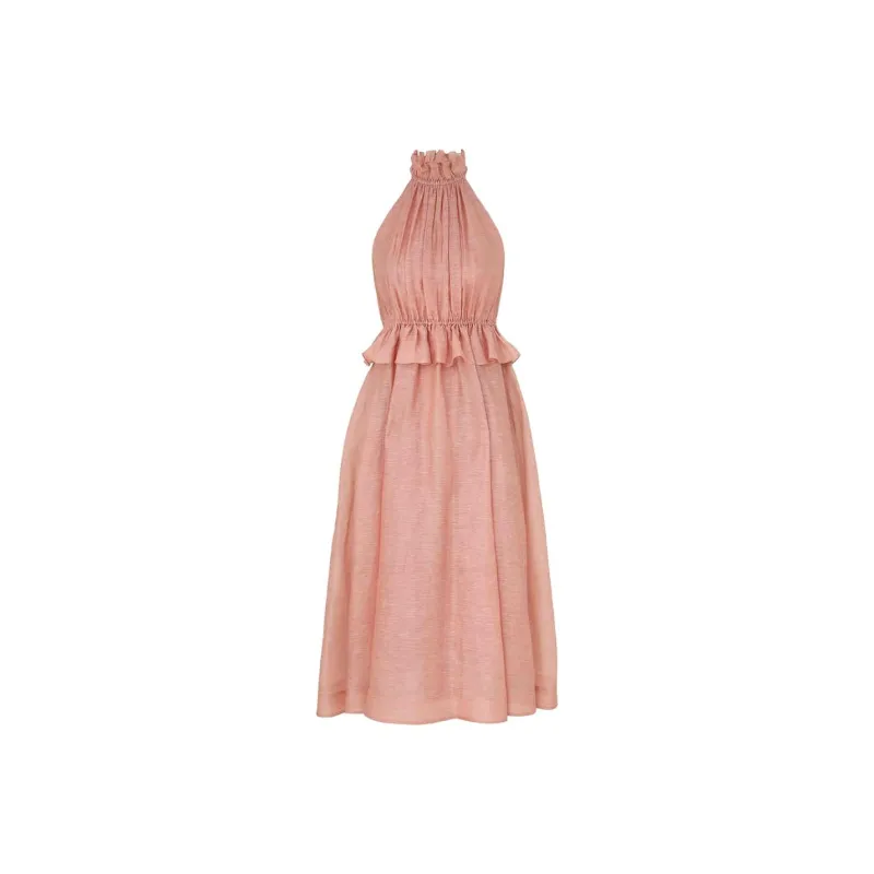Zimmermann SS25 Sleeveless Dress Women's Light Red-0